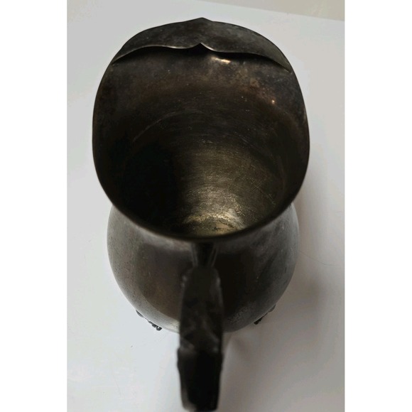 Vintage Leonard Silverplate Footed Water Pitcher With Ice Lip American Victorian - Picture 5 of 11